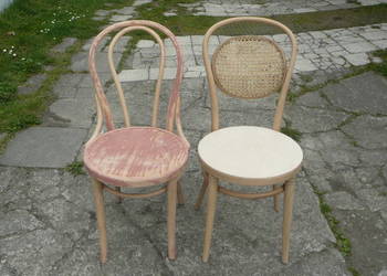 Stare krzesła - gięte.