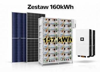 Zestaw budżetowy 160 kWh HV(panele,2x inwerter,3 fazy,magazyn 157 kWh)