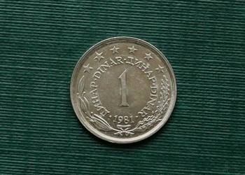 Jugosławia 1 dinar, 1981r