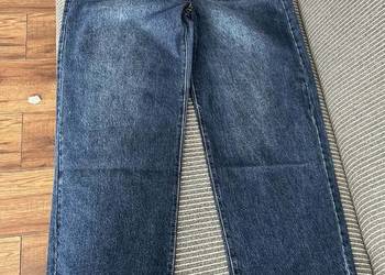 Sprzedam nowe spodnie jeansowe rozm . pas do 85 cm , wzrost nawet do 168