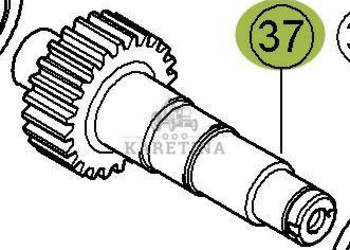 CLAAS Jaguar 970 Wałek Pośredni 0007685082 00 0768 508 2