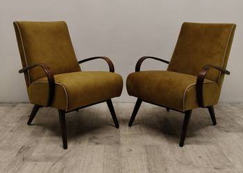 fotel fotele vintage šmidek PRL Czechosłowacja lata 70-te design