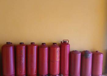 Zbiornik metalowy pusty 12 l - do przerobienia Zbiornik metalowy pusty 12 l - do przerobienia