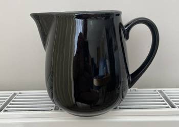 czarny ceramiczny dzbanek PRL