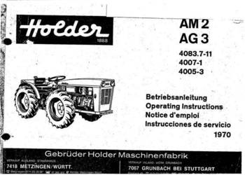 HOLDER AM2 AG3 instrukcja obsługi