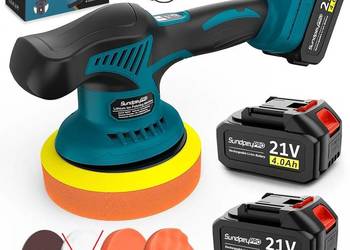 POLERKA SAMOCHODOWA MIMOŚRODOWA SUNDPEYPRO ZESTAW PADY 2X AKU 21V Używana