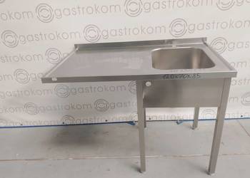 Stół ze zlewem-P i miejscem pod zmywarkę 120x70x85