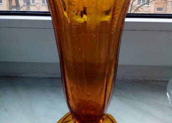 Wazonik bursztynowy Ząbkowice prl