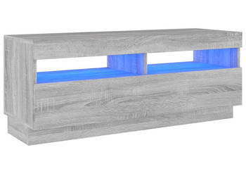 Szafka pod TV z oświetleniem LED szary dąb sonoma 100x35x40 cm WM-815721