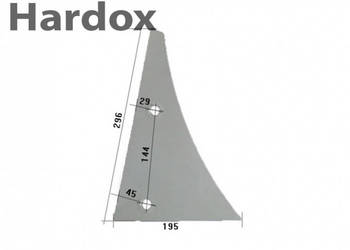 Pierś HARDOX 1780/P części do pługa KUHN