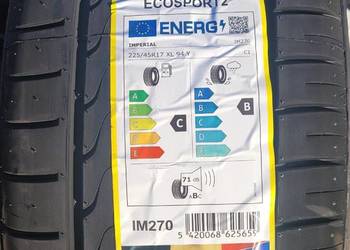4x Nowe opony letnie 225/45R17 94Y Imperial EcoSport 2 Toruń
