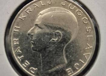 JUGOSŁAWIA - 20 DINARA 1938 r. - PIOTR II - Ag (1)