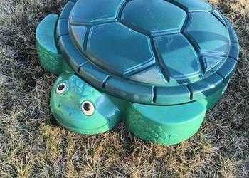 Piaskownica żółw i zjeżdżalnia