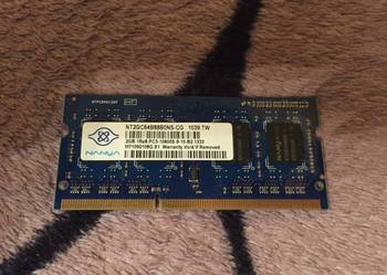Pamięć Nanya SODIMM DDR3 2 GB PC10600 do laptopa