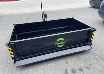 Skrzynia transportowa 1,85m tuz przód/tył proszkowo malowana