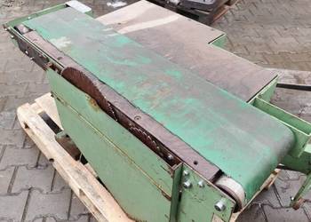 Piła tarczowa z podcinakiem i taśmociąg taśmociągiem