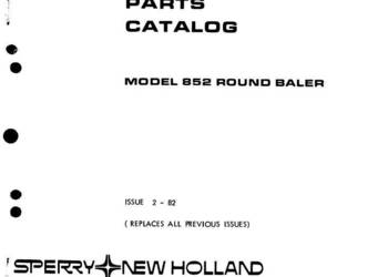 New Holland 852, 840, 851 katalog części prasa