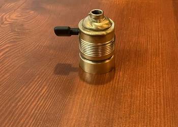 Stara oprawka mosiężna z wyłącznikiem E27