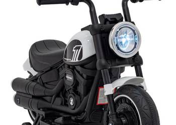 Motorek Chopper FASTER na akumulator dla dzieci Biały auto