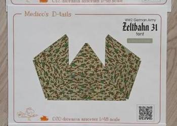 Zestaw niemieckich namiotów firmy Medico's Details w skali 1/48