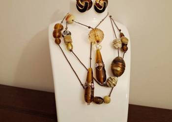 Sprzedam sotuar ze szkła murano i klipsy