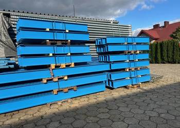 Regały magazynowe wspornikowe na profile drewno H600cm dwustronne JAK NOWE