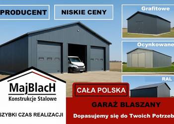 A177-Garaż Blaszany Grafit +Bramy Wjazdowe|Magazyn|Hala |Wiata – Maj-Blach