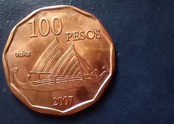 Stare monety 100 pesos 2007 Wyspa Wielkanocna