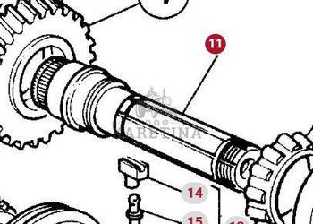 Massey Ferguson 3690 Wałek Wał Skrzyni Biegów Przekładni Dynashift CZĘŚCI …