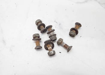 6 szt. Śruba + Nakrętka Mocująca Zębatkę Tył Honda CRF 450 09-12r