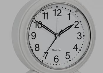 Sprzedam nowy klasyczny biały budzik retro minimalistyczna elegancja tanio
