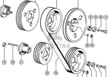 Claas Dominator 96 Koło Pasowe Przekładni Bębna 0006032350 0006032360