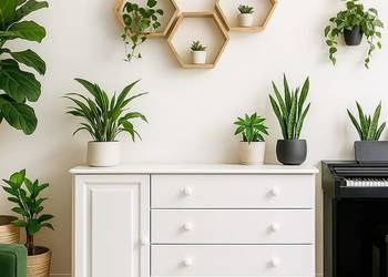 Duża biała komoda sosnowa KN 34