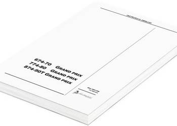 Instrukcja obsługi Lamborghini 774-80 Grand Prix katalog