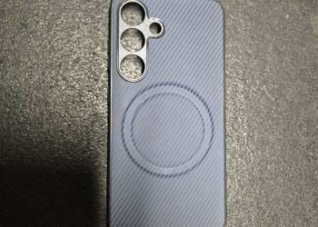Etui magnetyczne z włókna węglowego Samsung galaxy s24 Niebieskie
