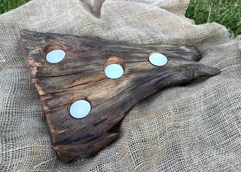 Świecznik tealight z drewna korzenia dębowego