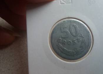 Moneta 50 groszy  bez znaku mennicy rok 1957