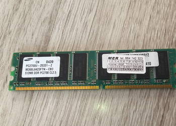 Kość pamięci SAMSUNG PC2700U-25331-Z M368l6423ftn-cb3 512mb DDR PC2700 cl2.