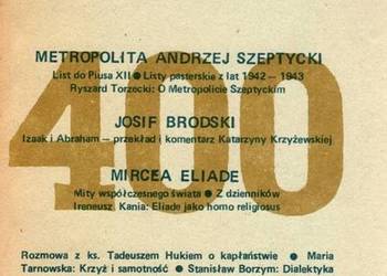 ZNAK - KRAKÓW - 1988 - NR 400