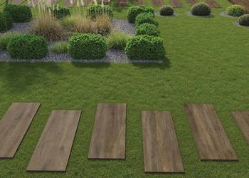 GRUBY GRES 2CM PŁYTY TARASOWE 120x40 DREWNOPODOBNE