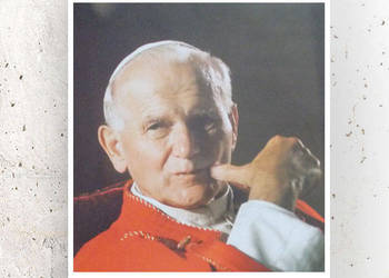 plakat z papieżem Janem Pawłem II, Karol Wojtyła plakat retro obrazek A4