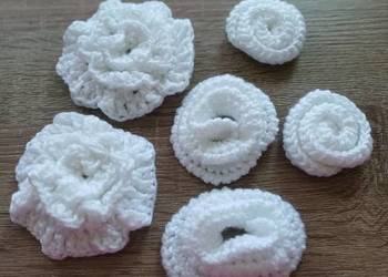 Komplet kwiatow aplikacja kotylion naszywka