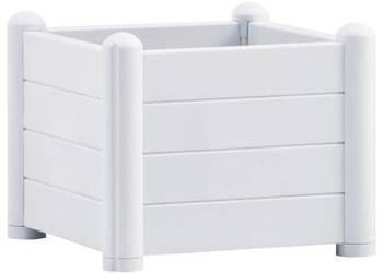 vidaXL Podwyższona donica, PP, biała, 43x43x35 cm(SKU:313971)