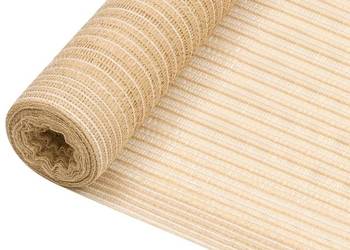 vidaXL Siatka cieniująca, beżowa, 1,8 x 50 m, HDPE(SKU:149472)