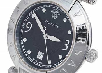 VERSACE 68Q Swiss Made Zegarek damski szafir bransoleta Medusa ORYGINAŁ