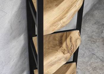 Regał NA WYMIAR narożny, dąb dębowy sosna loft industrialny mal. PROSZKOWO