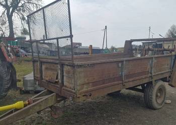 Rozrzutnik jednoosiowy podwójny adapter oborniki. Transport dobry stan