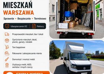 PAKUNO PRZEPROWADZKI WARSZAWA TRANSPORT I OPRÓŻNIANIE MIESZKAŃ