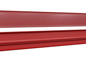 Listwy cenowe wciskane TE -39 - 1238 mm wciskana Kolor CZERWONY RAL 3000