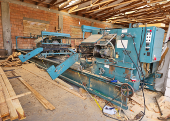 Piła formatowa do długich elementów, wiązarów dachowych WILSON z kaskadą i…